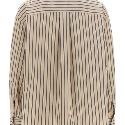Brunello Cucinelli Beige Cotton Blouse