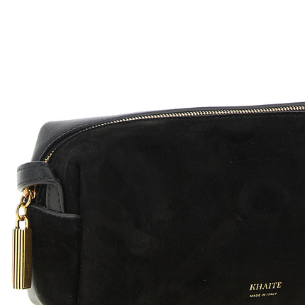 Khaite Black Calfskin Crossbody Bag