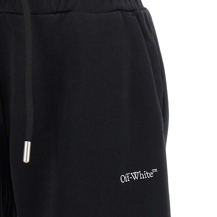 Off-White Black Cotton Joggers (Workout Pants)
