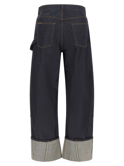 J.W.Anderson Blue Cotton Straight-Leg Jeans