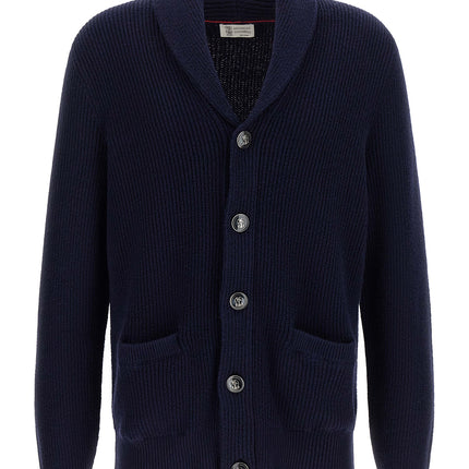Brunello Cucinelli Blue Cotton Cardigan