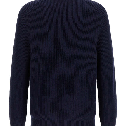 Brunello Cucinelli Blue Cotton Cardigan