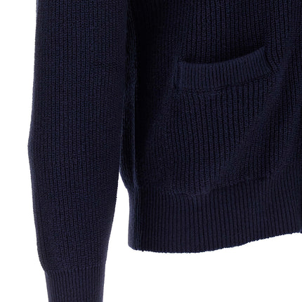 Brunello Cucinelli Blue Cotton Cardigan