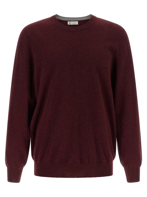 Brunello Cucinelli Bordeaux Cashmere Cardigan Brunello Cucinelli