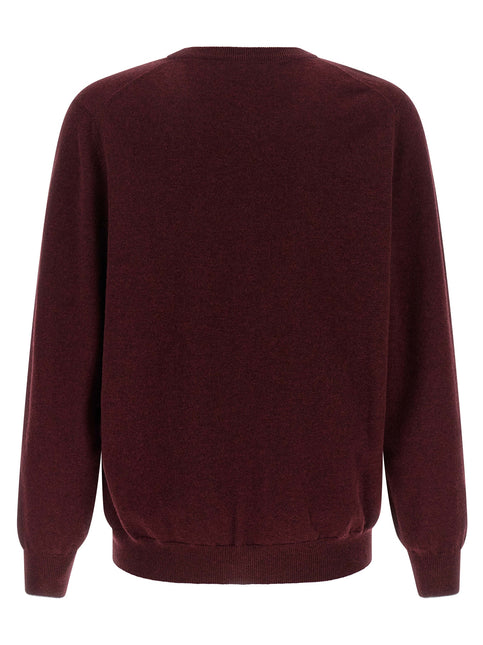 Brunello Cucinelli Bordeaux Cashmere Cardigan