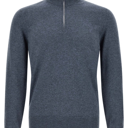 Brunello Cucinelli Blue Cashmere Cardigan Brunello Cucinelli
