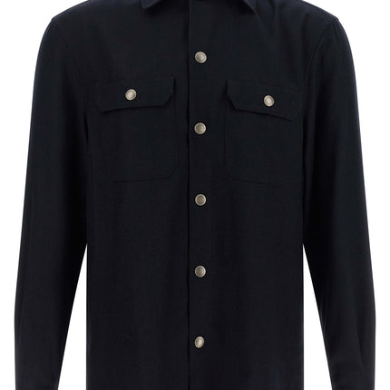 Brunello Cucinelli Blue Virgin Wool Blouse Brunello Cucinelli