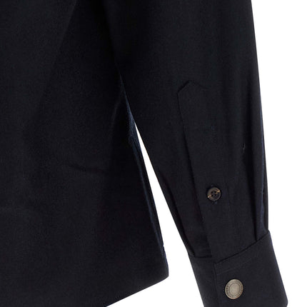 Brunello Cucinelli Blue Virgin Wool Blouse Brunello Cucinelli