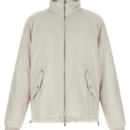 Brunello Cucinelli White Polyester Shell Jacket