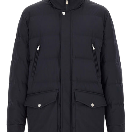 Brunello Cucinelli Blue Polyamide Parka Brunello Cucinelli
