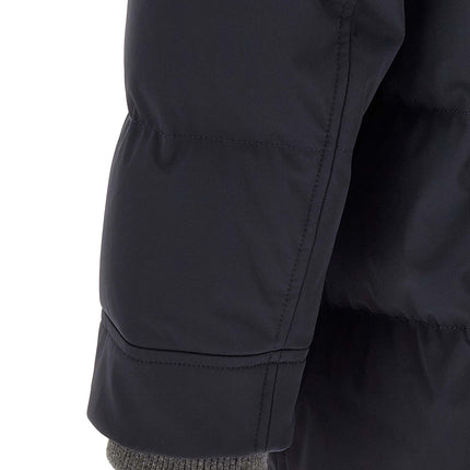 Brunello Cucinelli Blue Polyamide Parka Brunello Cucinelli