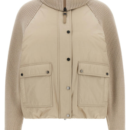Brunello Cucinelli Beige Cotton Full-Length Jacket