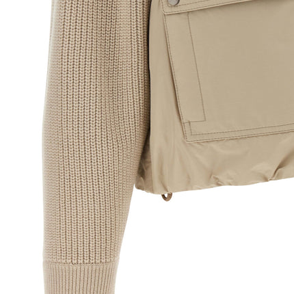Brunello Cucinelli Beige Cotton Full-Length Jacket