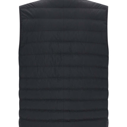 Brunello Cucinelli Blue Polyester Sleeveless Jacket