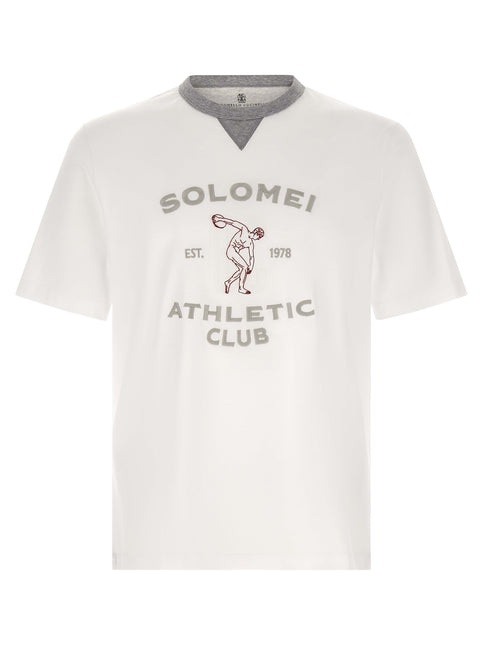 Brunello Cucinelli White Cotton T-Shirt