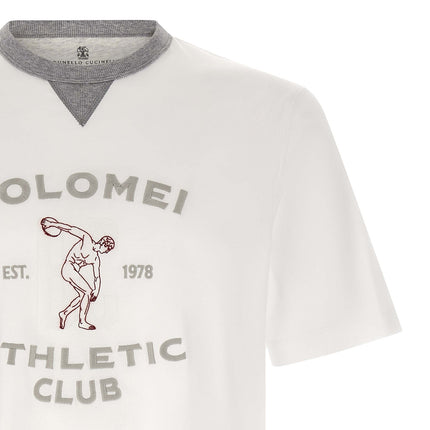 Brunello Cucinelli White Cotton T-Shirt