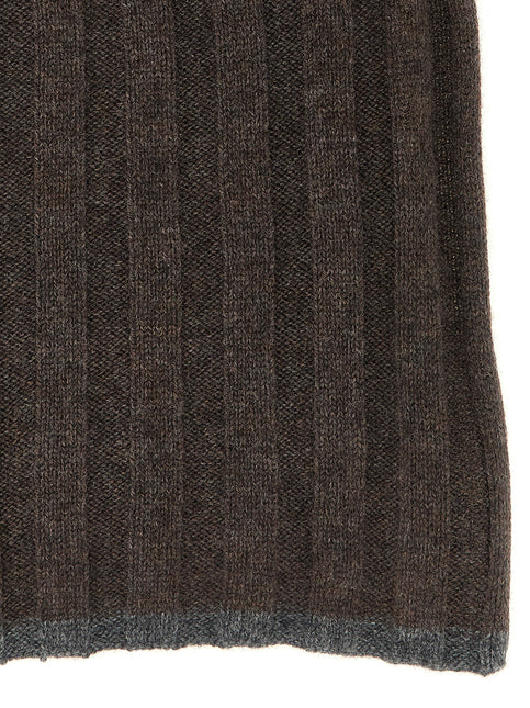 Brunello Cucinelli Brown Cashmere Scarf