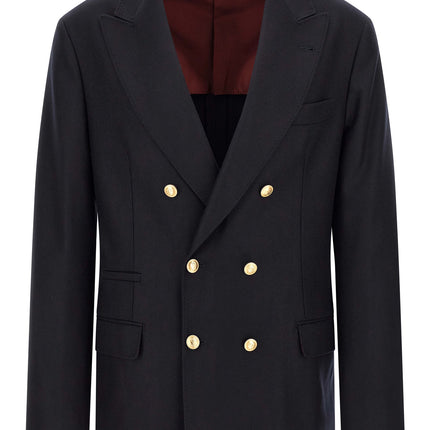 Brunello Cucinelli Blue Virgin Wool Blazer Brunello Cucinelli