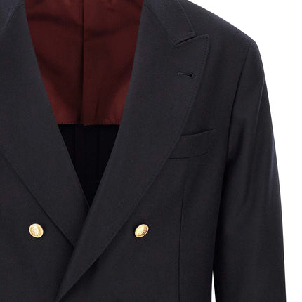 Brunello Cucinelli Blue Virgin Wool Blazer Brunello Cucinelli