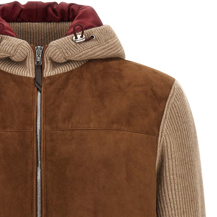 Brunello Cucinelli Brown Lamb Leather Bomber