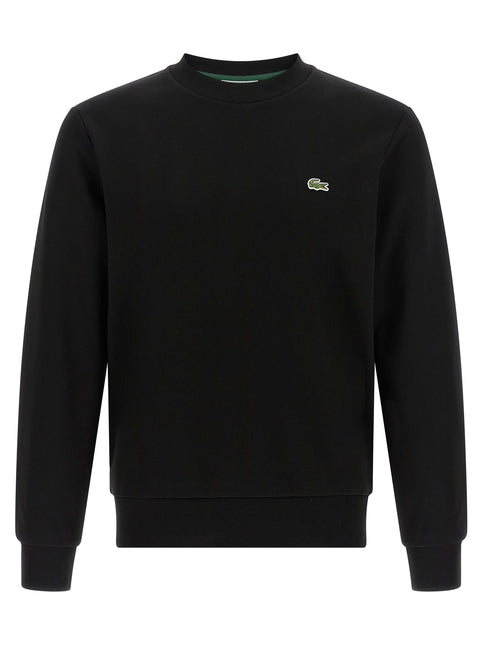 Lacoste Black Cotton Sweatshirt