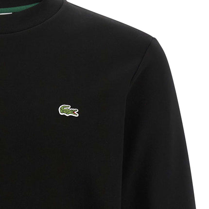 Lacoste Black Cotton Sweatshirt
