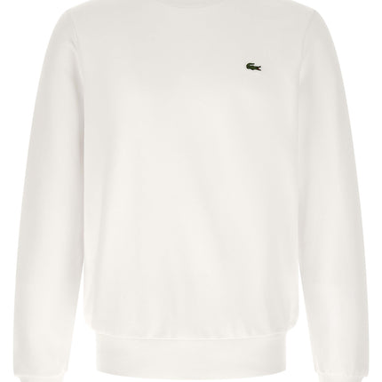 Lacoste White Cotton Sweatshirt