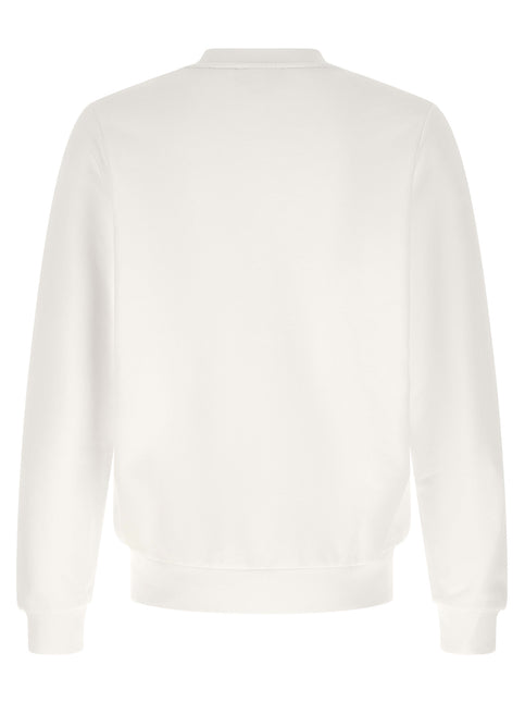 Lacoste White Cotton Sweatshirt
