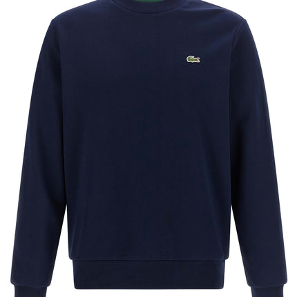 Lacoste Blue Cotton Sweatshirt