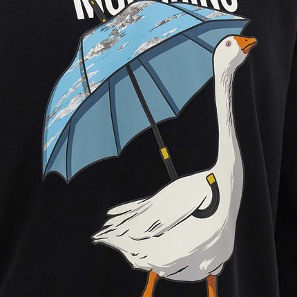 Moschino Black Cotton Sweatshirt Moschino