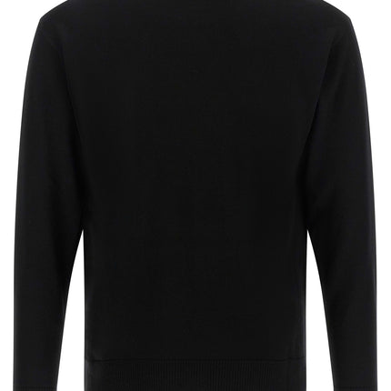 Moschino Black Virgin Wool Cardigan Moschino