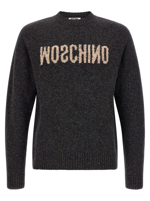 Moschino Gray Wool Cardigan