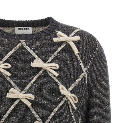 Moschino Gray Wool Cardigan