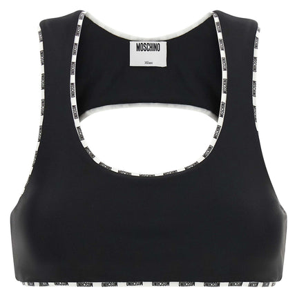 Moschino Bicolor Polyamide Sport Bra