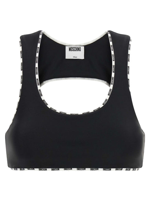 Moschino Bicolor Polyamide Sport Bra