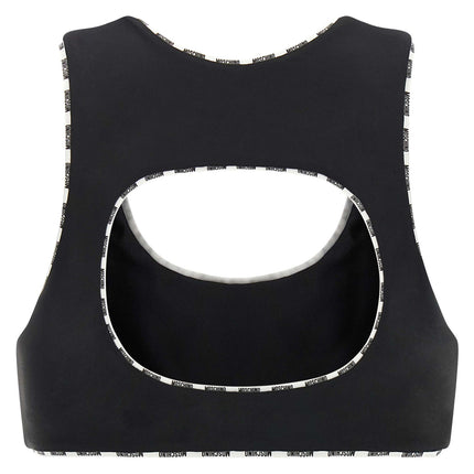 Moschino Bicolor Polyamide Sport Bra