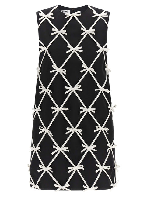 Moschino Bicolor Virgin Wool Short Dress