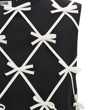 Moschino Bicolor Virgin Wool Short Dress