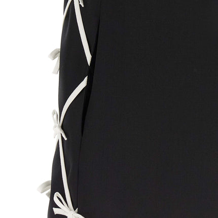 Moschino Bicolor Virgin Wool Short Dress