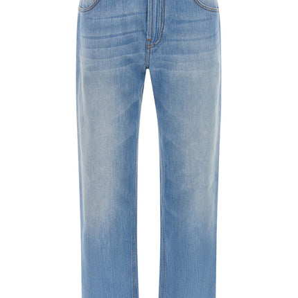 Moschino Blue Cotton Straight-Leg Jeans