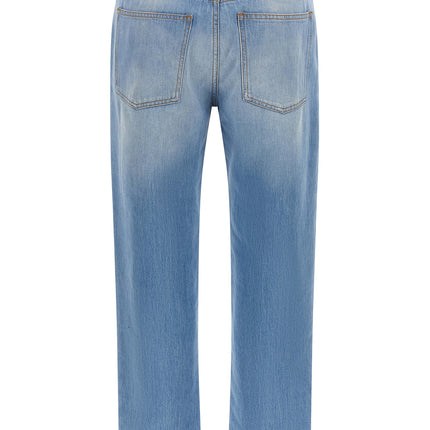 Moschino Blue Cotton Straight-Leg Jeans