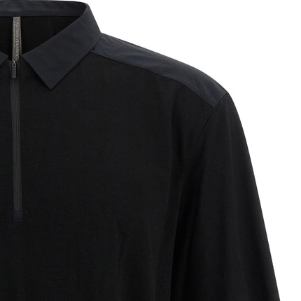 Arc'teryx Veilance Black Wool Polo Shirt