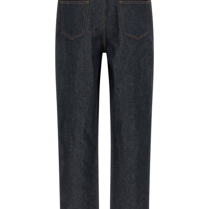 A.P.C. Blue Cotton Relaxed Fit Jeans