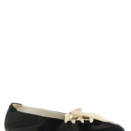 Maison Margiela Black Lamb Leather Ballet Flats Maison Margiela