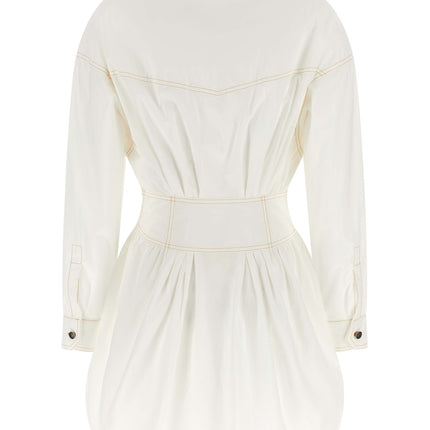 Versace White Cotton Short Dress