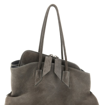 The Attico Gray Bovine Leather Shoulder Bag The Attico