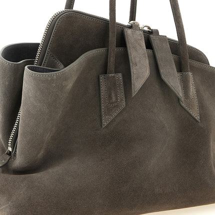 The Attico Gray Bovine Leather Shoulder Bag The Attico