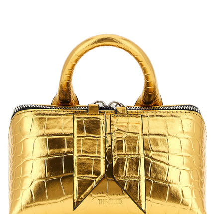 The Attico Gold Bovine Leather Handbag