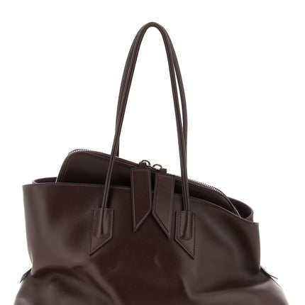 The Attico Purple Bovine Leather Shoulder Bag The Attico