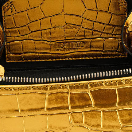 The Attico Gold Bovine Leather Handbag